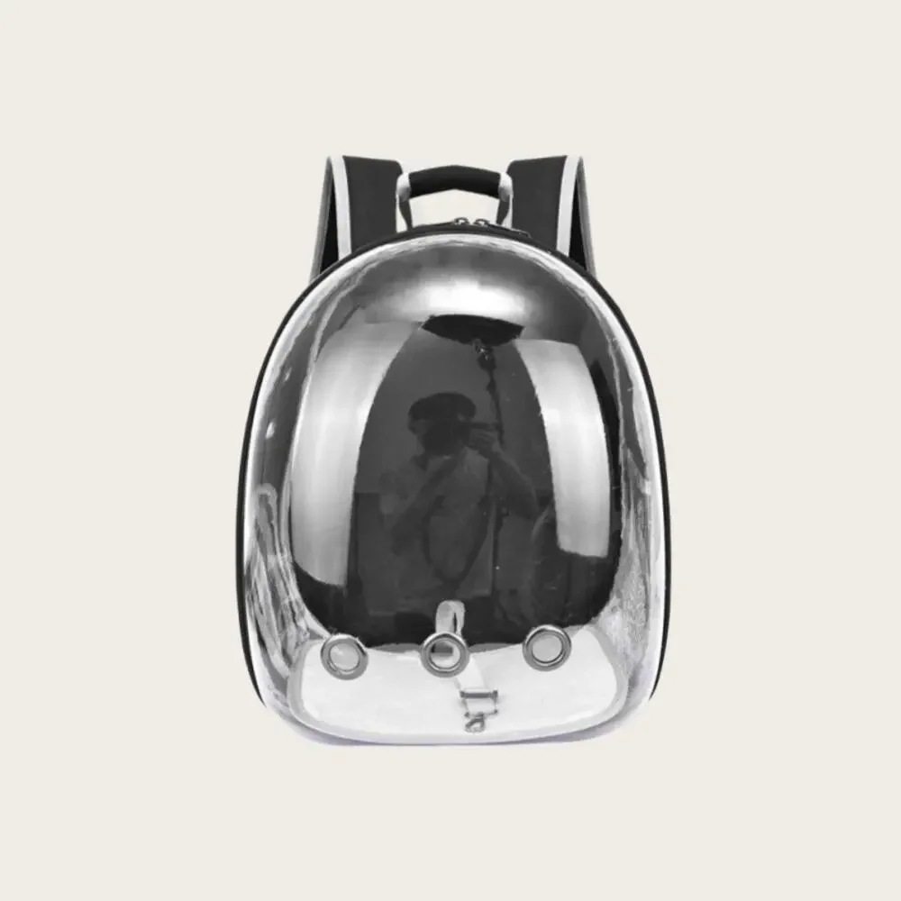3-in-1 Kitten Set: Space Backpack, Cow Print Pet Hat & Accordion Cat Scratcher